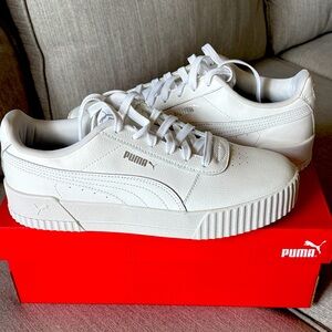 Puma Carina Ladies White Sneakers